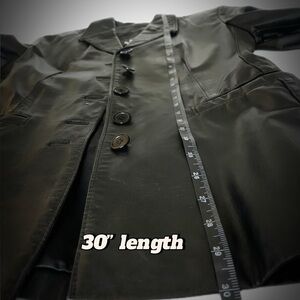 Vintage Leather Ranch Blazer Jacket Size XS / US 1 Black Genuine Leather $68 OBO